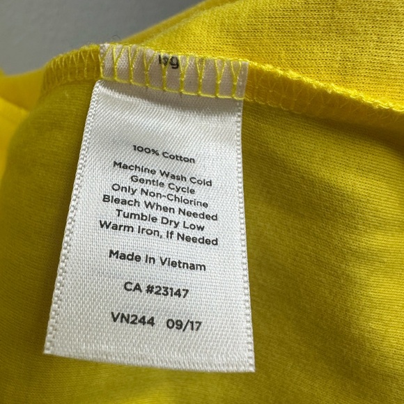 Talbots Yellow Ruffle Sleeve Top Size XL - Picture 14 of 15